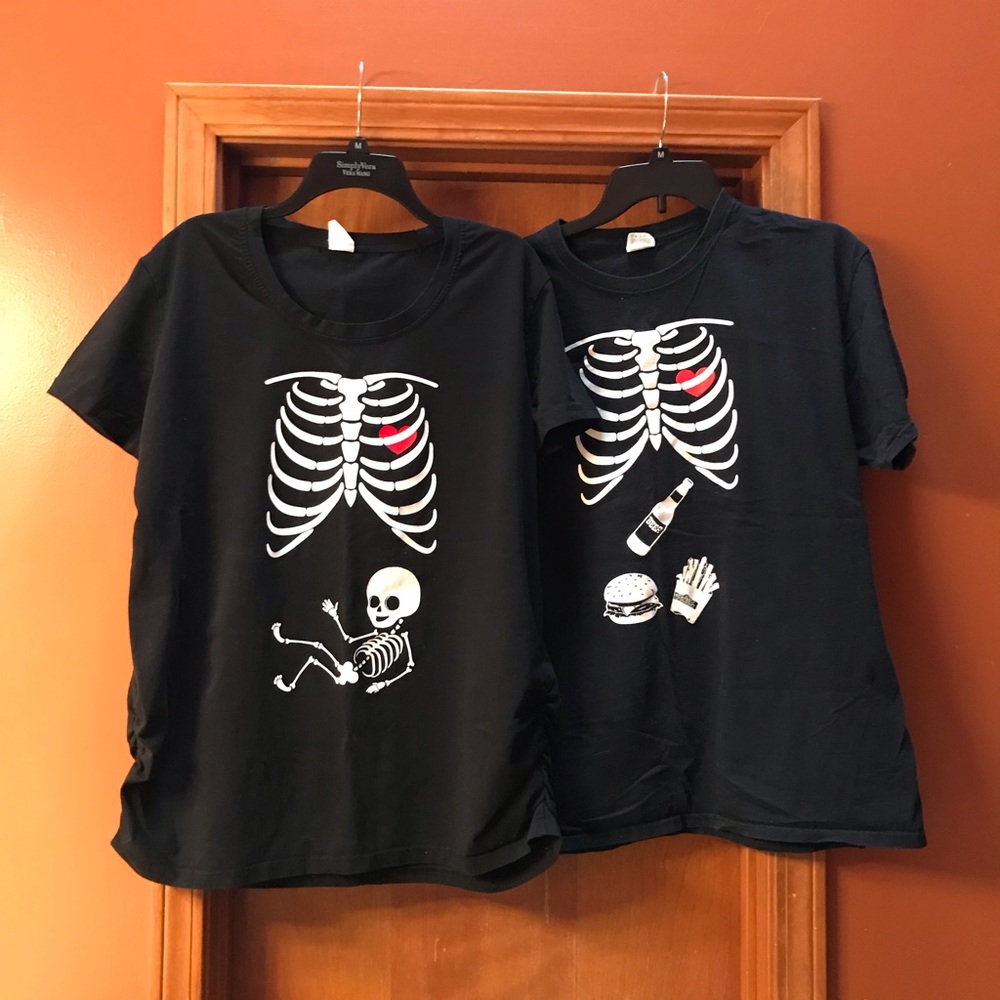 Halloween maternity Couples matching T-shirts